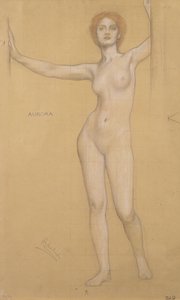 Aurora - Study for the Gates of Dawn (kridt på papir)